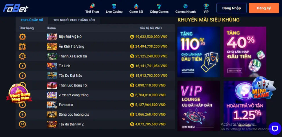Sự kiện đặc biệt và giải đấu sun52 game bài